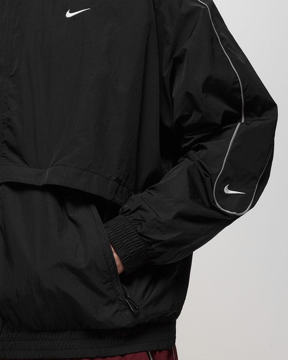 Nike Men s Solo Swoosh Woven Track Jacket Black BSTN Store