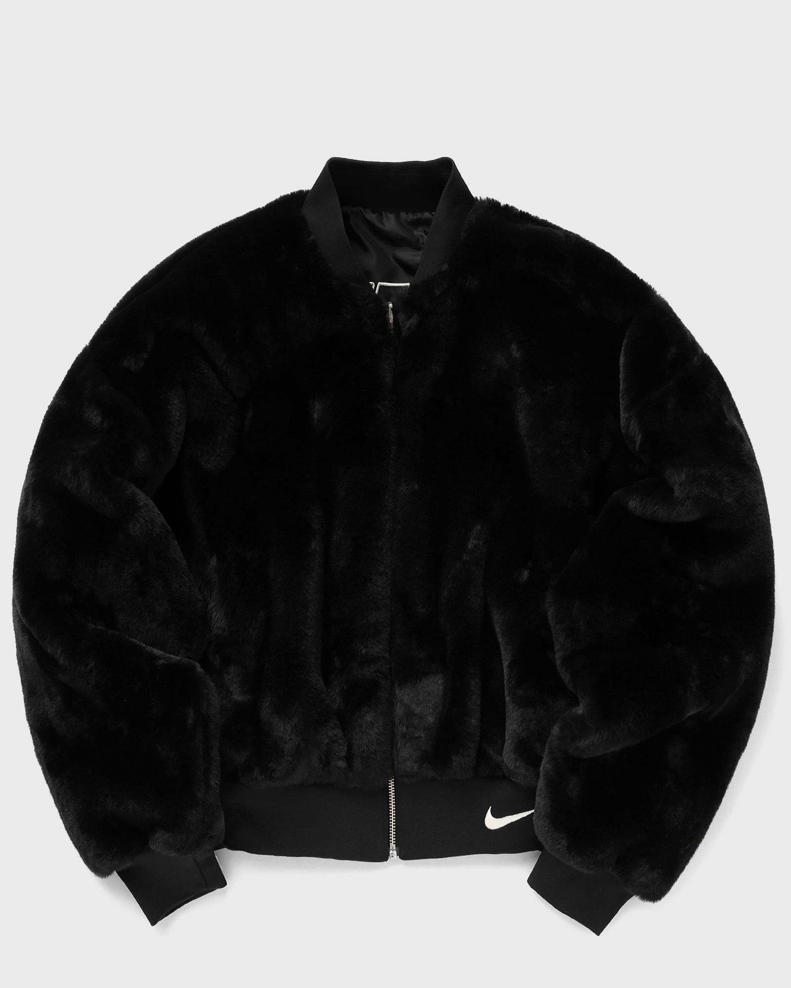 Nike - sportswear women's reversible faux fur bomber women bomber jackets black in größe:xs
