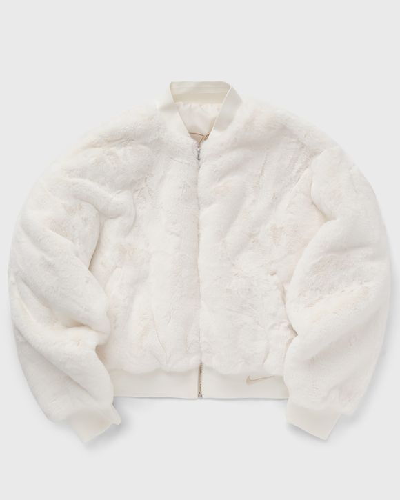 Nike Nike Sportswear Women's Reversible Faux Fur Bomber White -  SAIL/SANDDRIFT