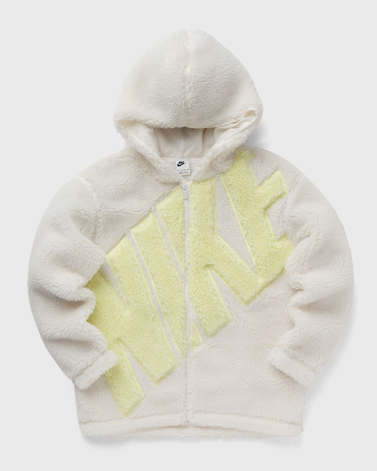 Nike - sportswear women's logo high-pile jacket women fleece jackets white in größe:xs