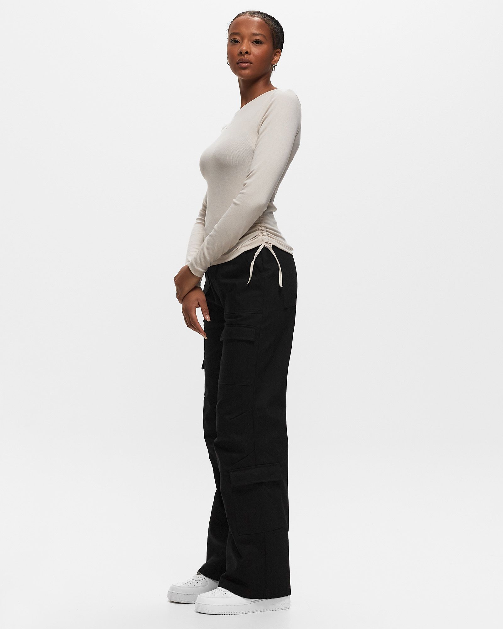 Nike Sportswear Women's Ribbed Long-Sleeve Mod Crop Top