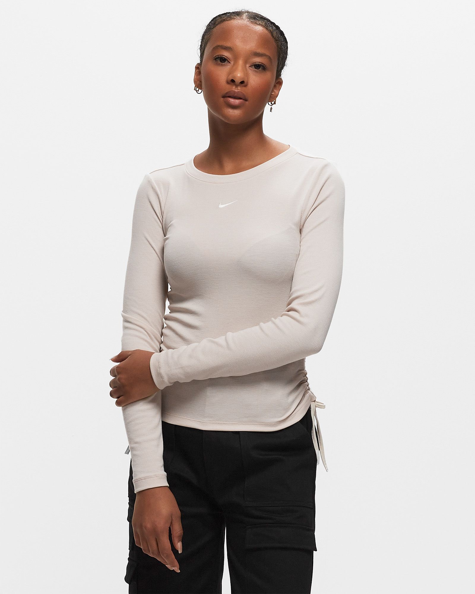 Nike Sportswear Women's Ribbed Long-Sleeve Mod Crop Top