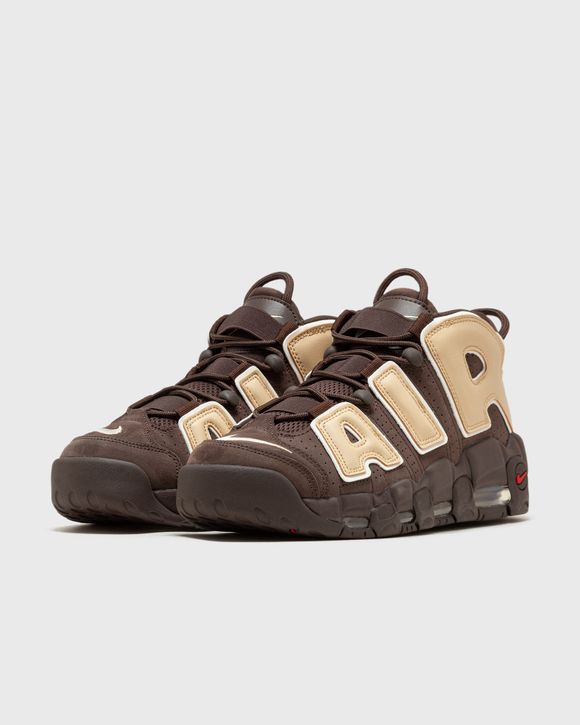 NIKE Air More Uptempo '96 rubber-trimmed leather sneakers