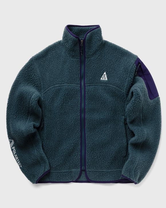 Nike ACG Arctic Wolf Polartec Oversized Fleece Full-Zip Jacket Green -  DEEP JUNGLE/PURPLE INK/SUMMIT WHITE