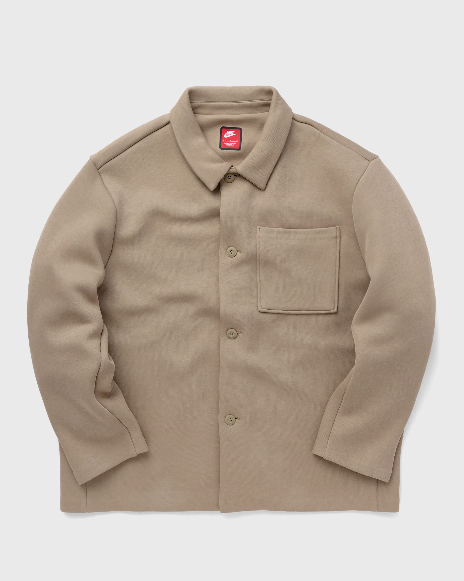 Nike - tech fleece reimagined shacket men overshirts brown in größe:xl