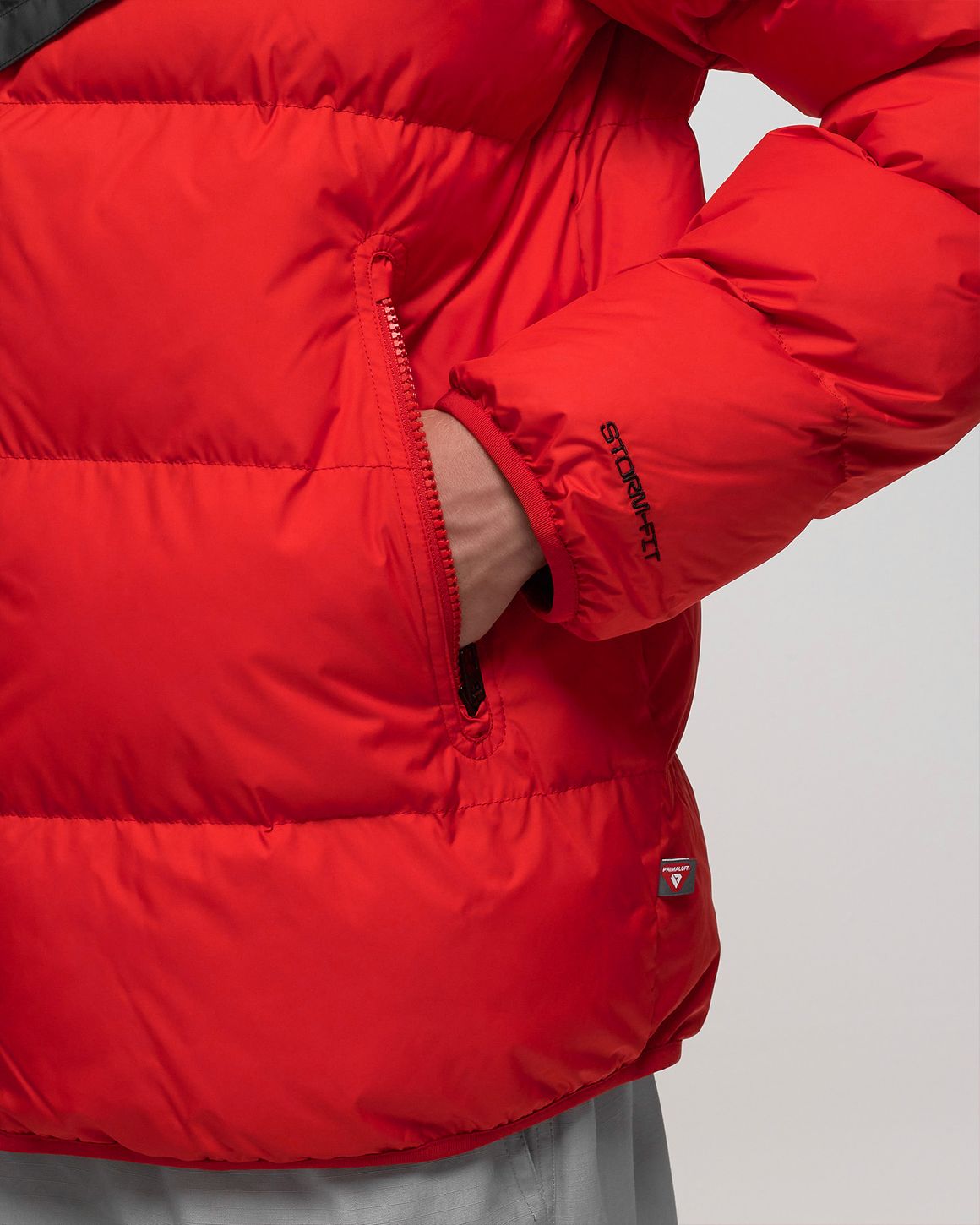 Nike STORM FIT WINDRUNNER PRIMALOFT JACKET Black/Red | BSTN