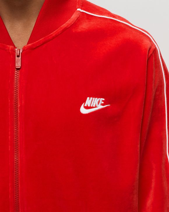 Nike sportswear velour outlet track jacket