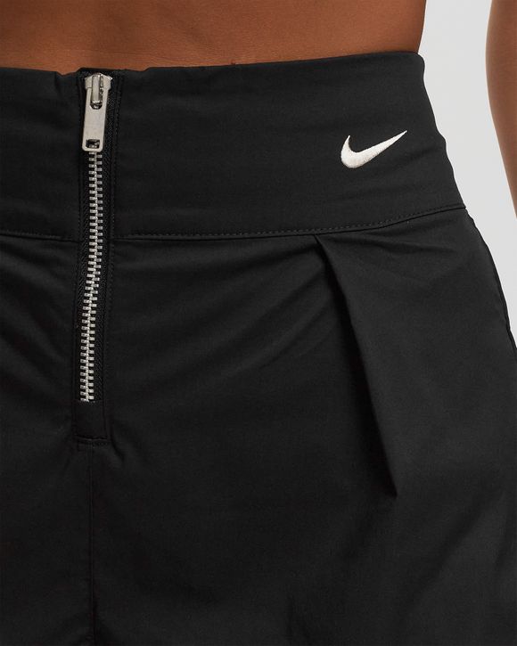 Nike Women Activewear Shorts Medium Black Logo Swoosh Elastic