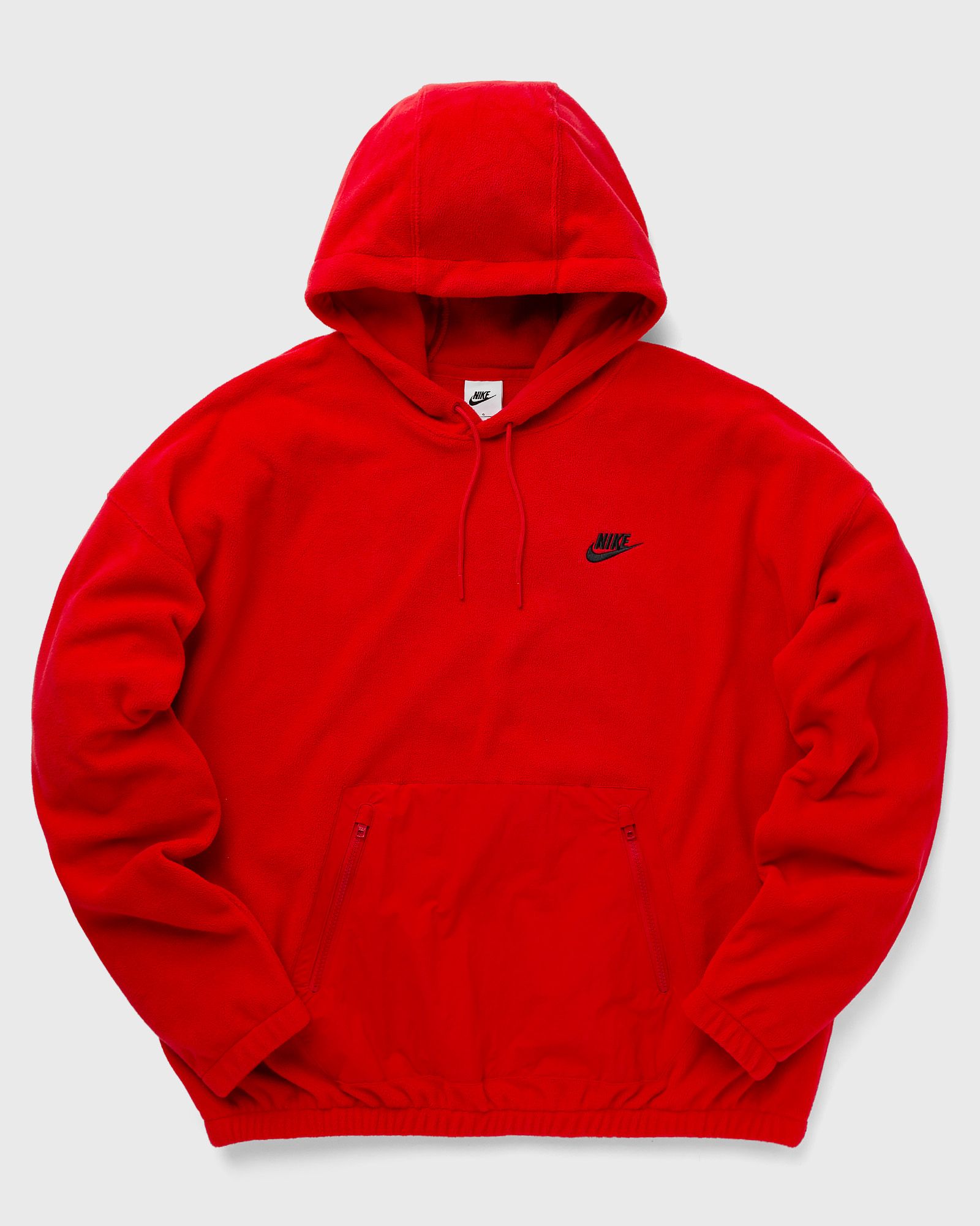 Nike - club fleece+ men's polar fleece pullover hoodie men hoodies red in größe:xl