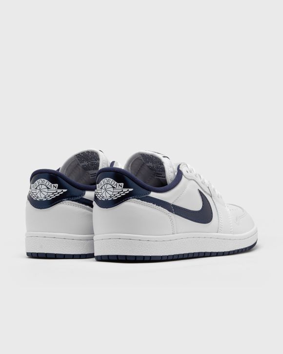 Jordan AIR JORDAN 1 LOW 85 'METALLIC BLUE' White - WHITE/NAVY-WHITE