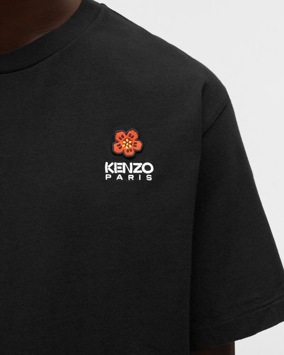 ★KENZO★ GATS BOKE CREST HALF SLEEVE T-SHIRT BLACK FE62TS14 Kenzo BOKE FLOWER CREST TEE Black | BSTN Store