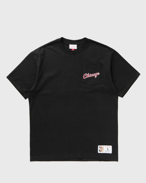 NBA DOUBLE HIT SS POCKET TEE VINTAGE LOGO CHICAGO BULLS