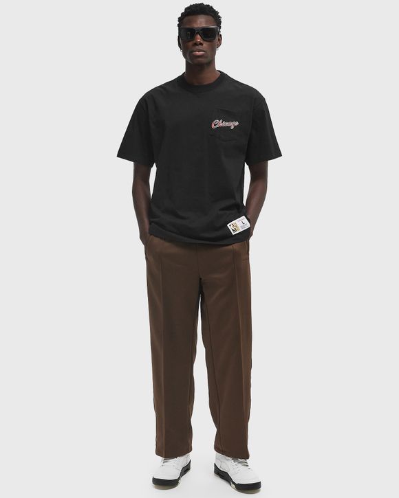 NBA DOUBLE HIT SS POCKET TEE VINTAGE LOGO CHICAGO BULLS