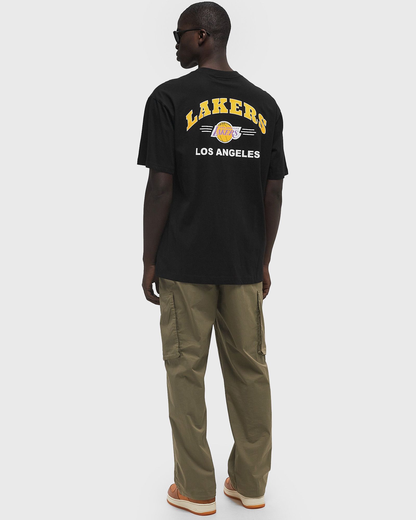 NBA DOUBLE HIT SS POCKET TEE VINTAGE LOGO LOS ANGELES LAKERS