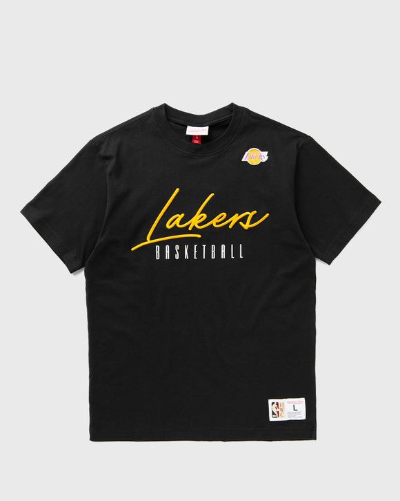 NBA TRAINING DAY PREMIUM SS TEE VINTAGE LOGO LOS ANGELES LAKERS