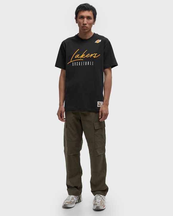 Thumbnail - NBA TRAINING DAY PREMIUM SS TEE VINTAGE LOGO LOS ANGELES LAKERS