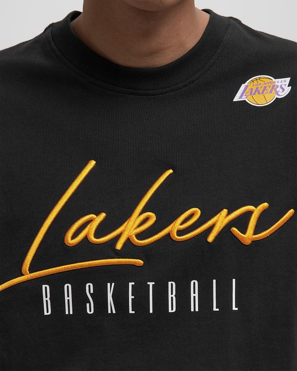 NBA TRAINING DAY PREMIUM SS TEE VINTAGE LOGO LOS ANGELES LAKERS