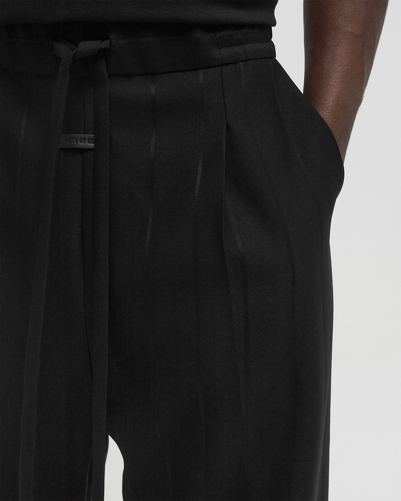 DRAWSTRING WIDE LEG PANT
