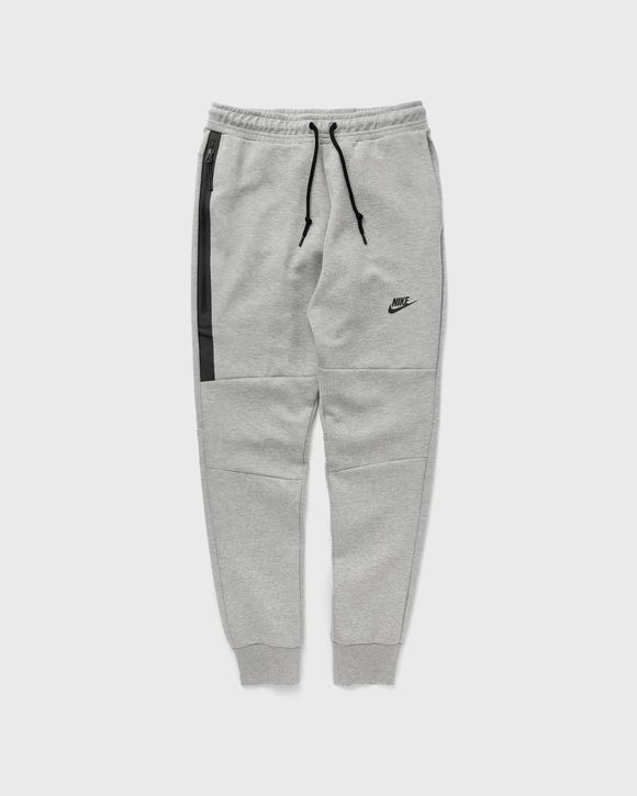 Nike Solo Swoosh Open-Hem Brushed-Back Fleece Pants Grey