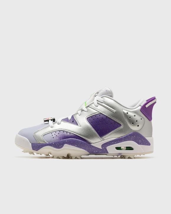 Jordan retro 6 white and clearance purple