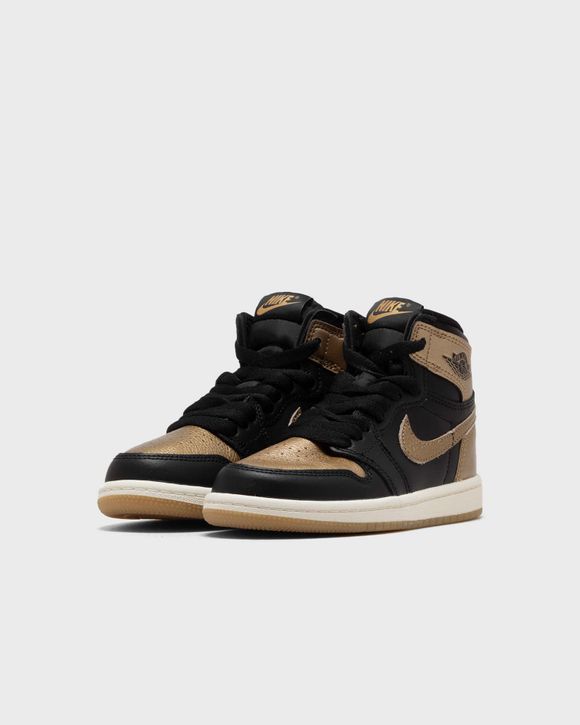 JORDAN 1 RETRO HIGH OG "BLACK AND GOLD" (PS)