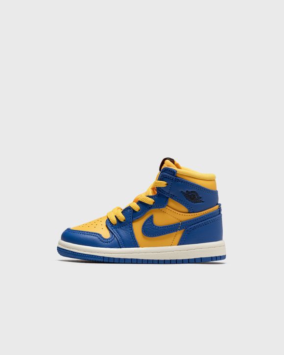 Blue and yellow shop air jordan 1