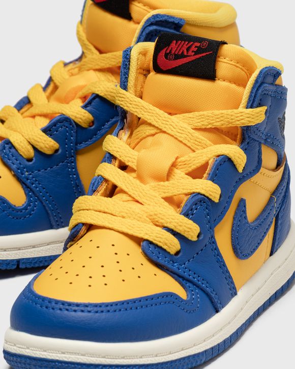 Blue and yellow jordans kids hotsell