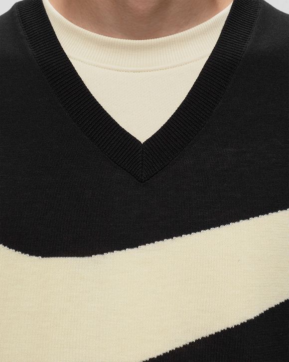 Nike striped hot sale sweater