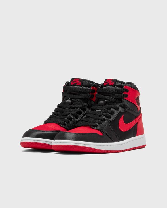 Jordan 1 red satin sale