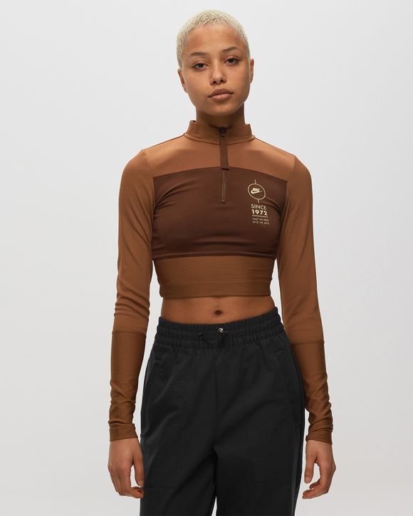 Nike cropped outlet long sleeve top