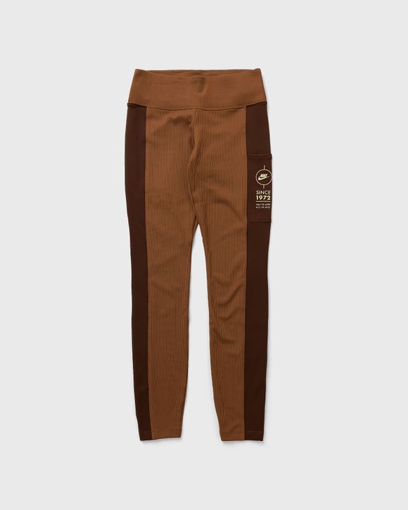 Nike WMNS RIBBED UTILITY LEGGINGS Brown