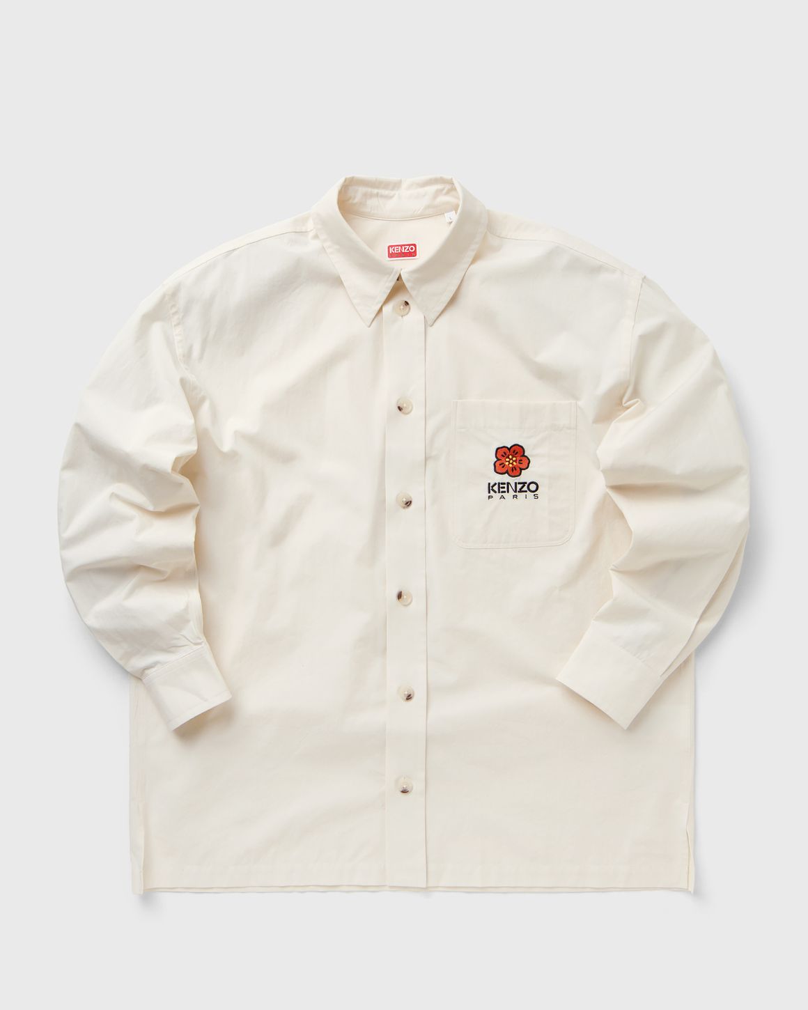 【KENZO】BOKE FLOWER CREST OVERSIZED SHIRT ECRU Kenzo BOKE FLOWER CREST OVERSIZED SH Beige | BSTN Store