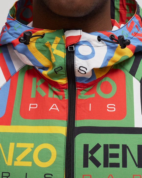 Kenzo LABEL PACKABLE ANORAK Multi - MULTICOLOR