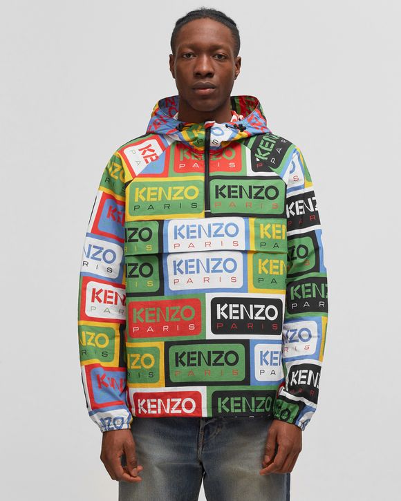 Shop Kenzo Printed Half-Zip Anorak