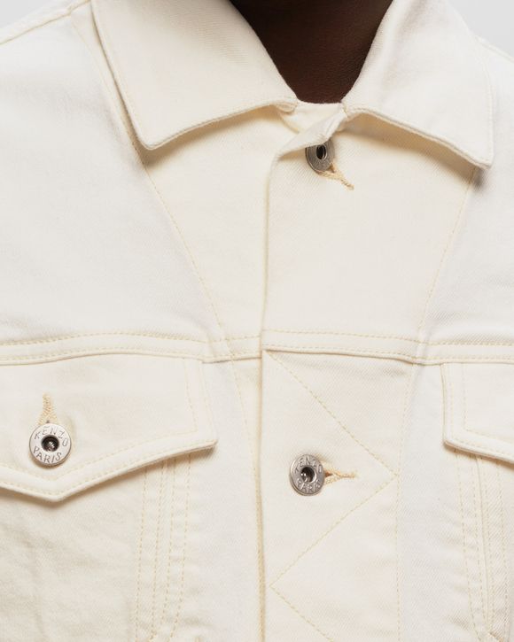 Kenzo DENIM TRUCKER JACKET White BLEACHED WHITE DENIM