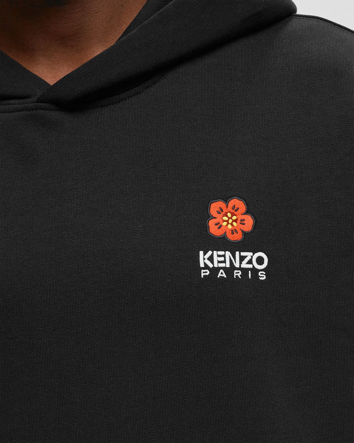 ★KENZO★ Balk Flower Crest Jumper Sweatshirt Black FD55PU38 Kenzo Boke Flower Crest Classic Hoodie in Black BNWT Small