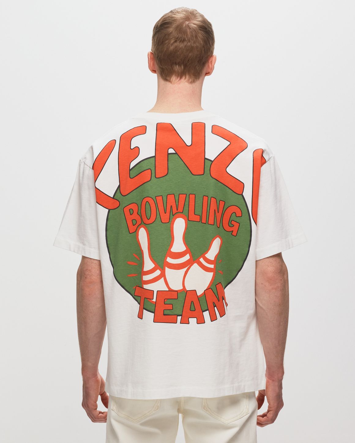 Kenzo BOWLING TEAM OVERSIZE TEE White BSTN Store