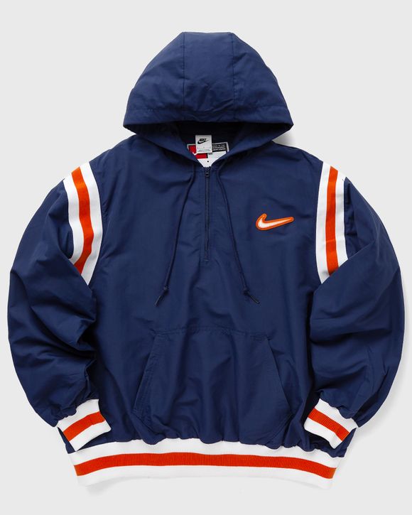 Nike Nike Authentics Men s Woven Lined 1 2 Zip Hoodie Blue BSTN