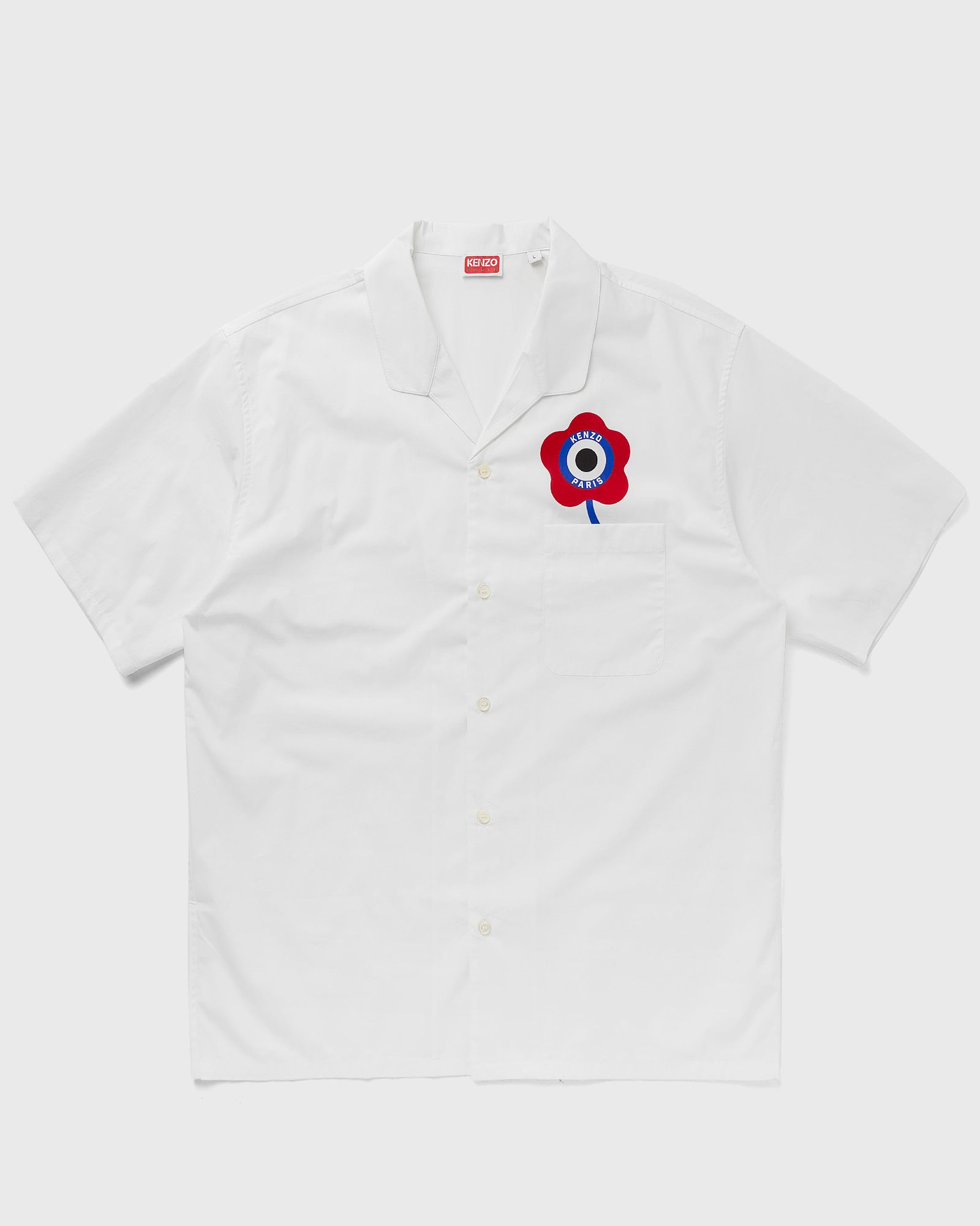 Kenzo - target ss shirt men shortsleeves white in größe:l