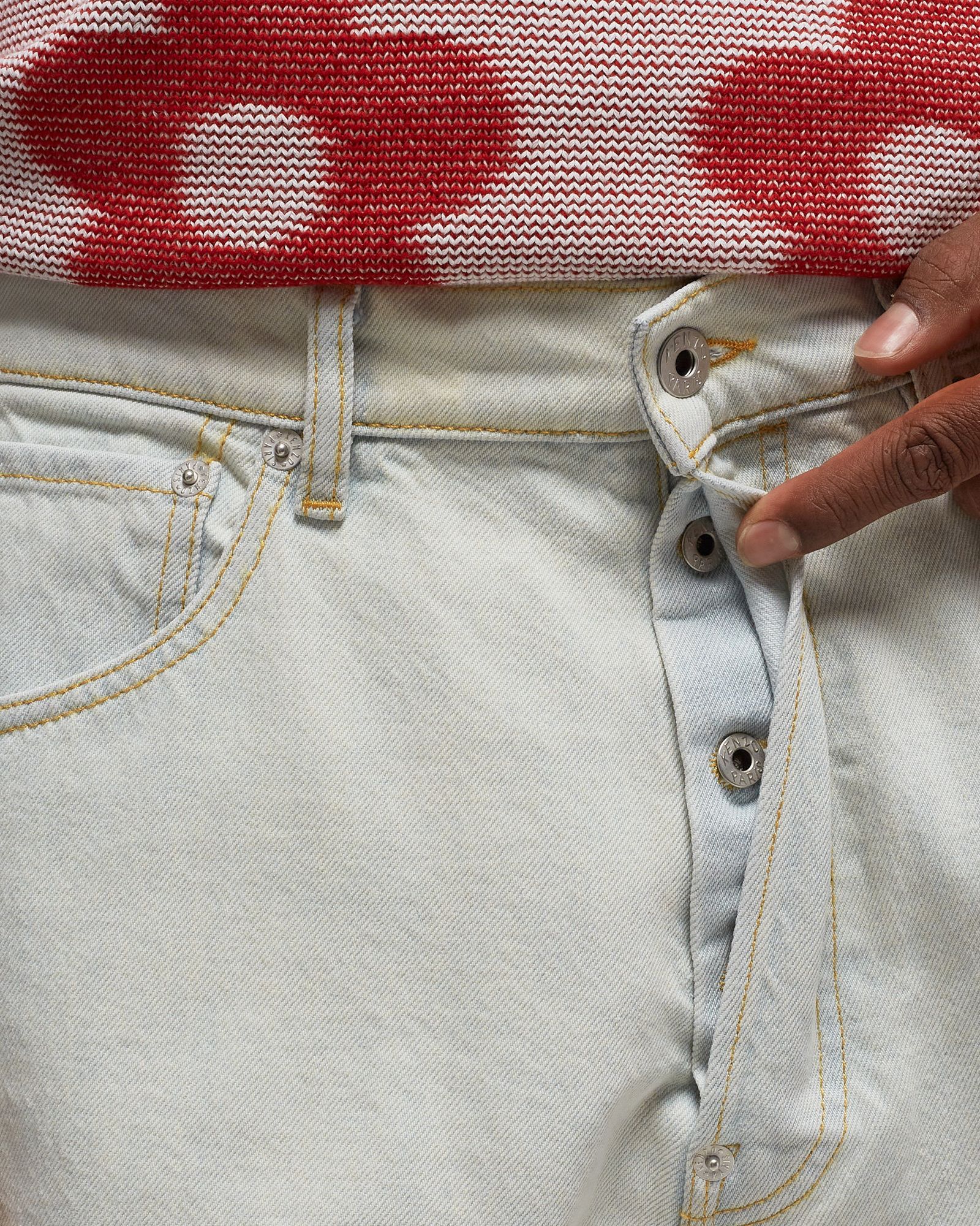 BLEACHED SUISEN RELAX JEANS