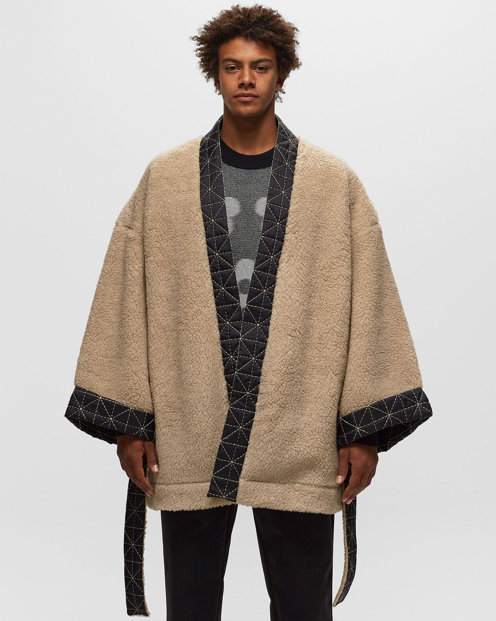 フランス製 90s archive KENZO 着物和風 キモノ トップス 36 Kenzo ARCHIVE LOGO KIMONO Beige | BSTN Store