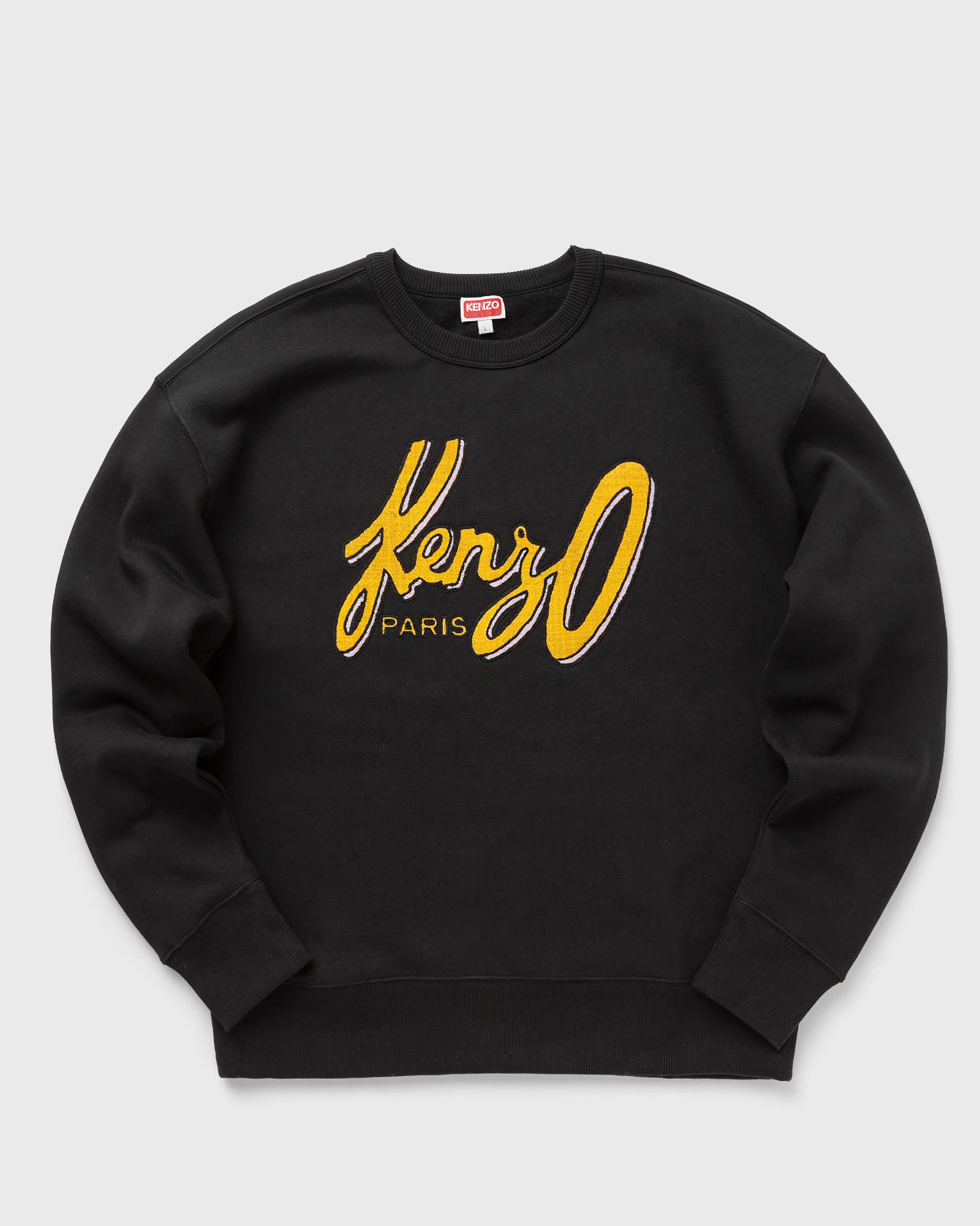 Kenzo ARCHIVE OVERSIZE LOGO SWEATER Black BSTN Store