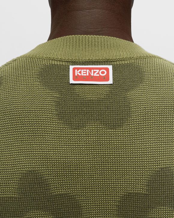 Kenzo FLOWER SPOT JUMPER Green - SAGE GREEN