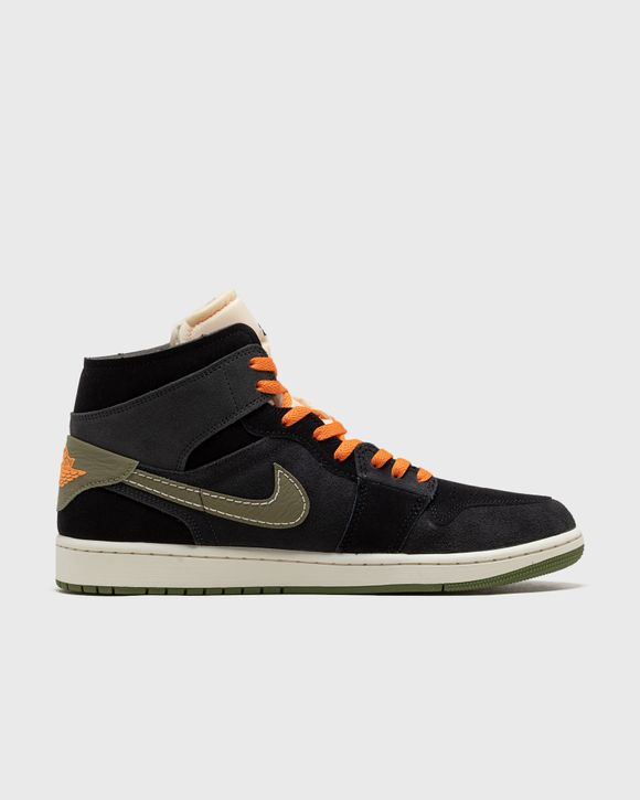 Jordan Air Jordan 1 Mid SE Craft Men's Shoes Black - ANTHRACITE/SKY J LT  OLIVE-BLACK