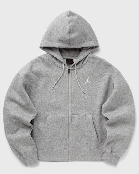 Jordan WMNS Brooklyn Fleece Full Zip Hoodie Grey DK GREY HEATHER WHITE