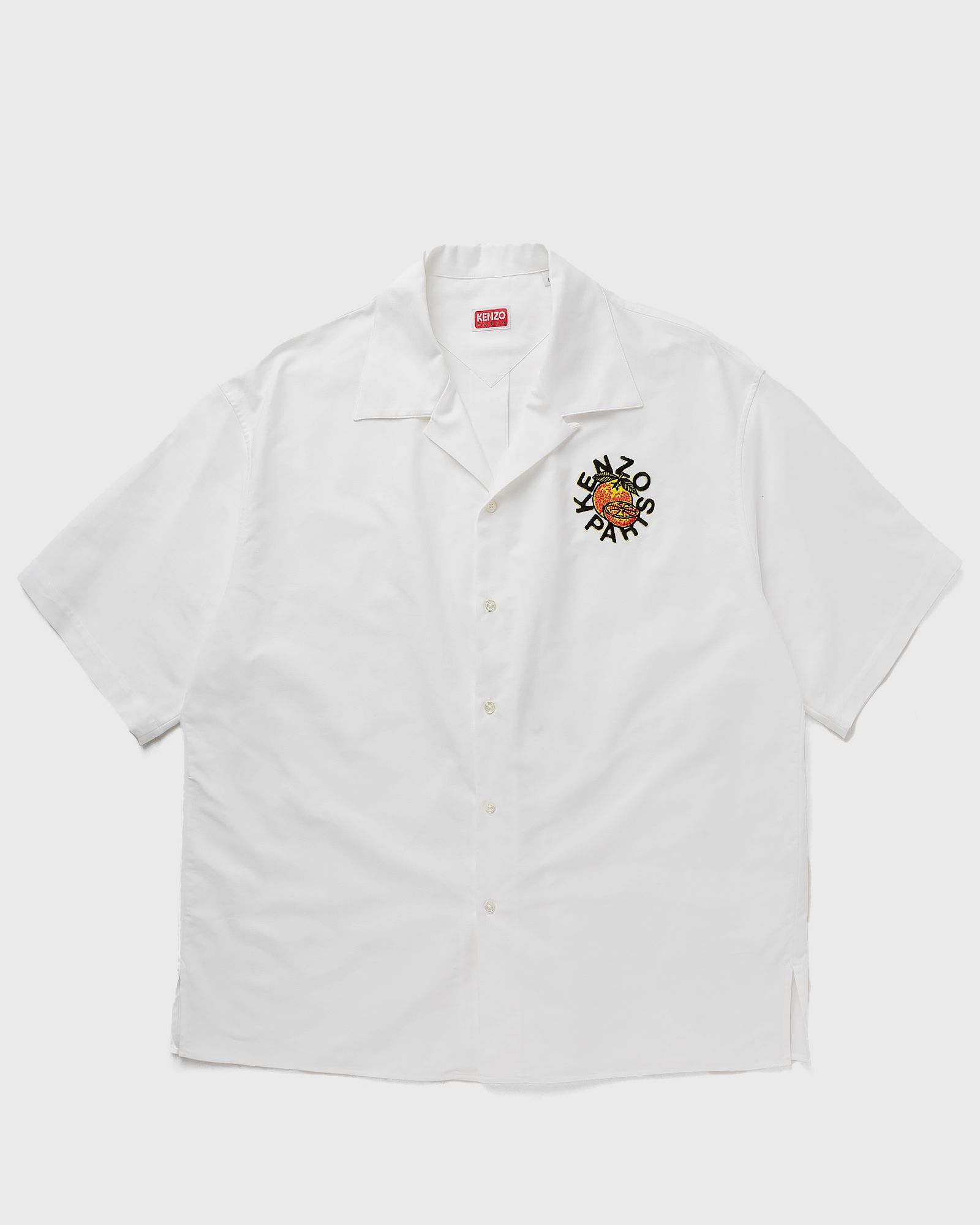 Kenzo - orange ss shirt men shortsleeves white in größe:l