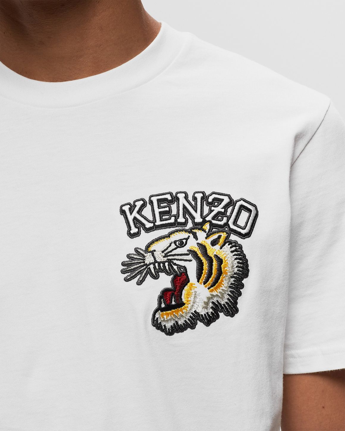 Kenzo TIGER VARSITY SLIM TEE White | BSTN Store Kenzo TIGER VARSITY SLIM TEE White | BSTN Store