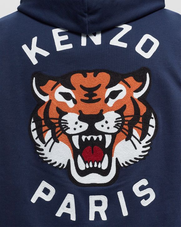 Kenzo LUCKY TIGER OVERSIZE HOODIE Blue - MIDNIGHT BLUE