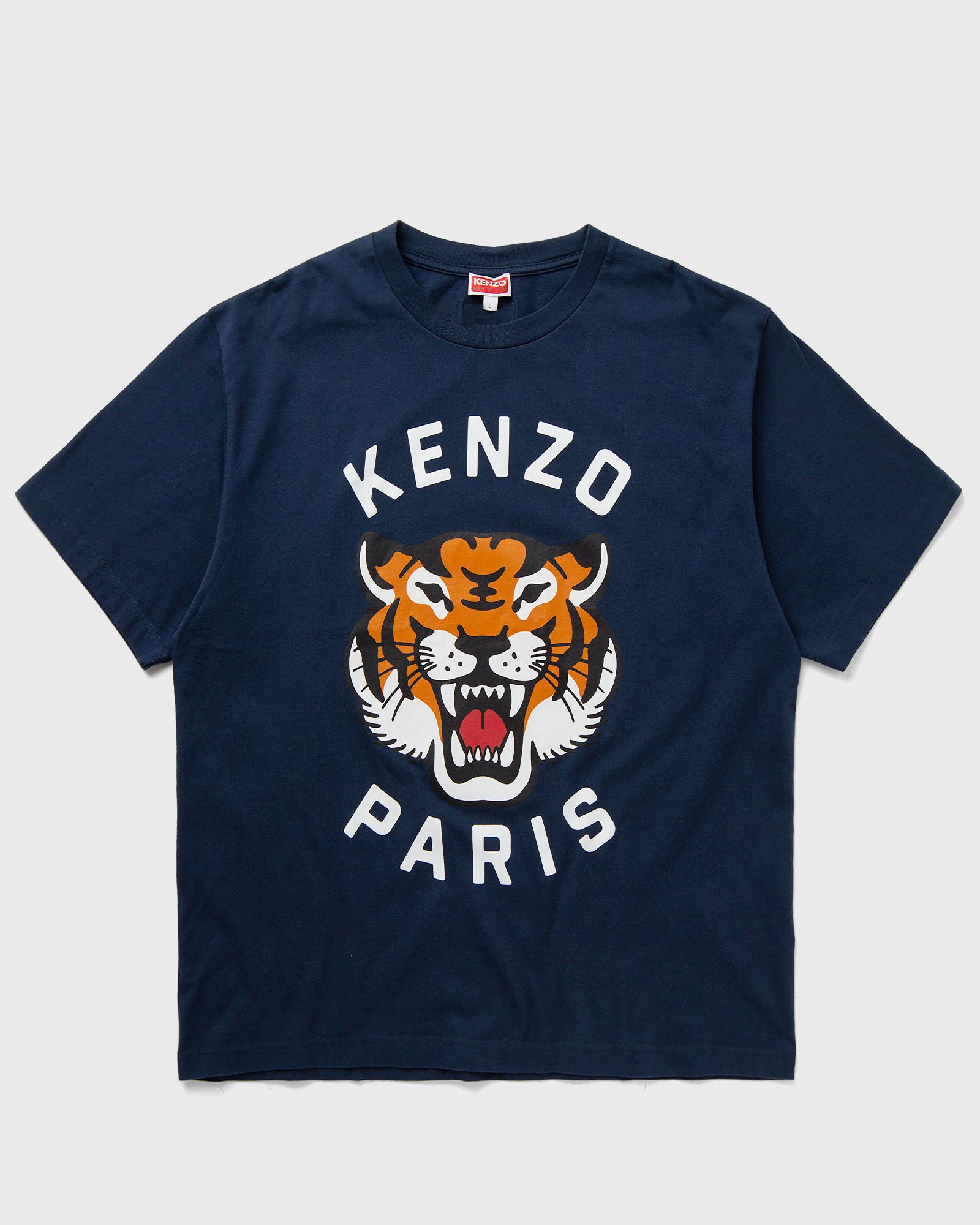 Kenzo - lucky tiger oversize tee men shortsleeves blue in größe:l