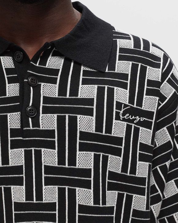 Kenzo WEAVE POLO Black/Grey | BSTN Store